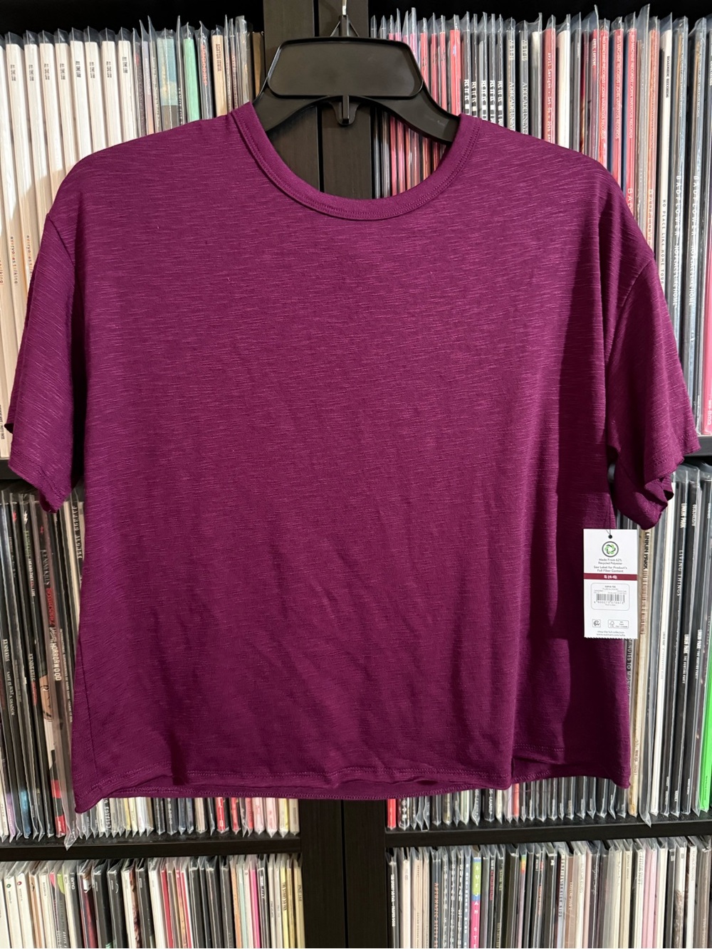 sofia by sofia vergara Short Sleeve Crewneck Top - Plum